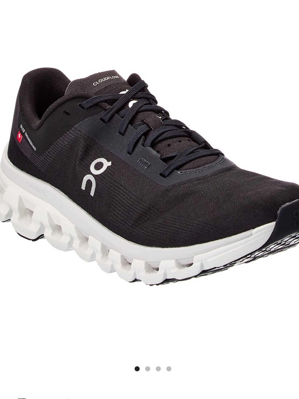 On Cloudflow Women’s Running Sneakers - Black/White